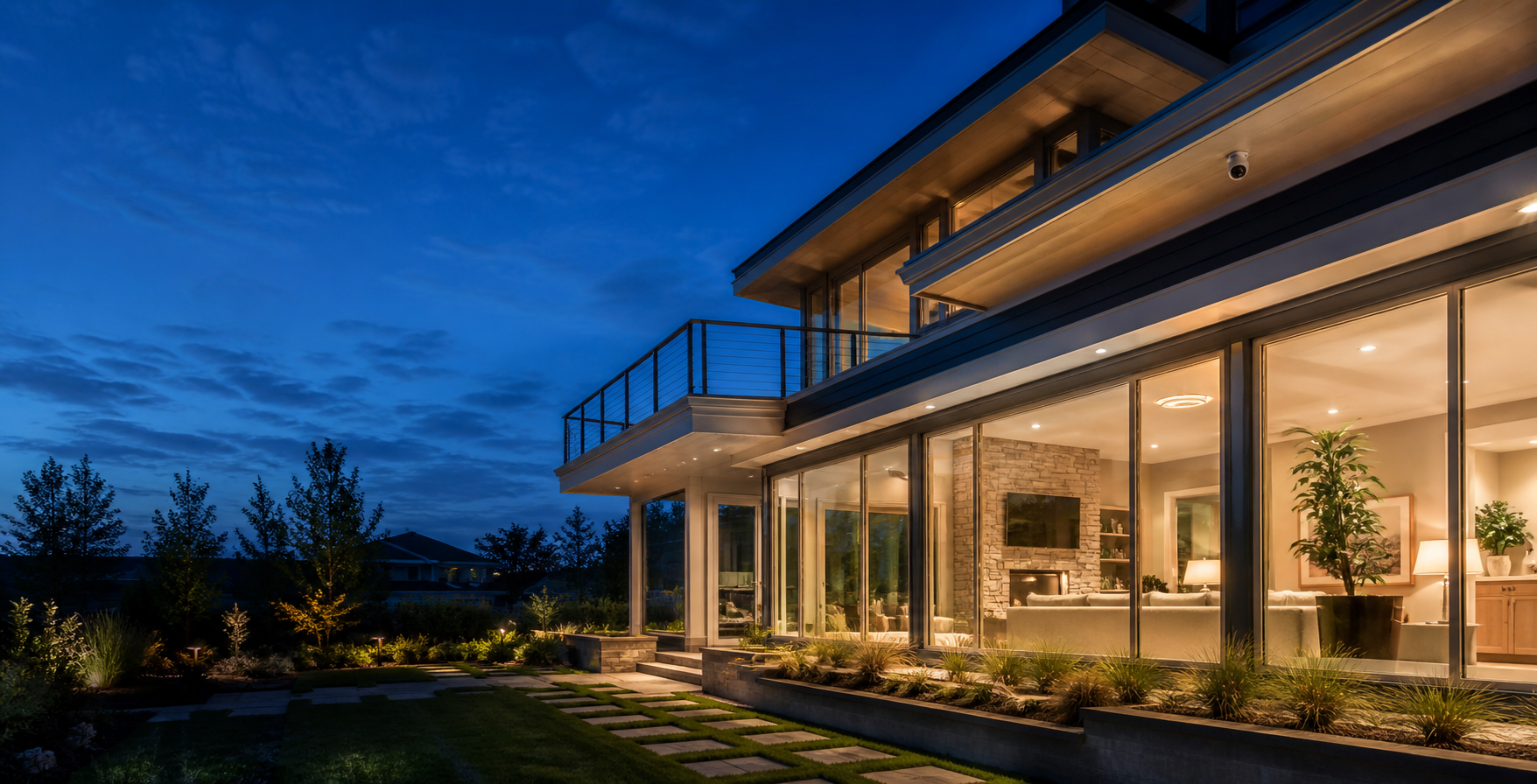 Modern connected home with discreet security technology
